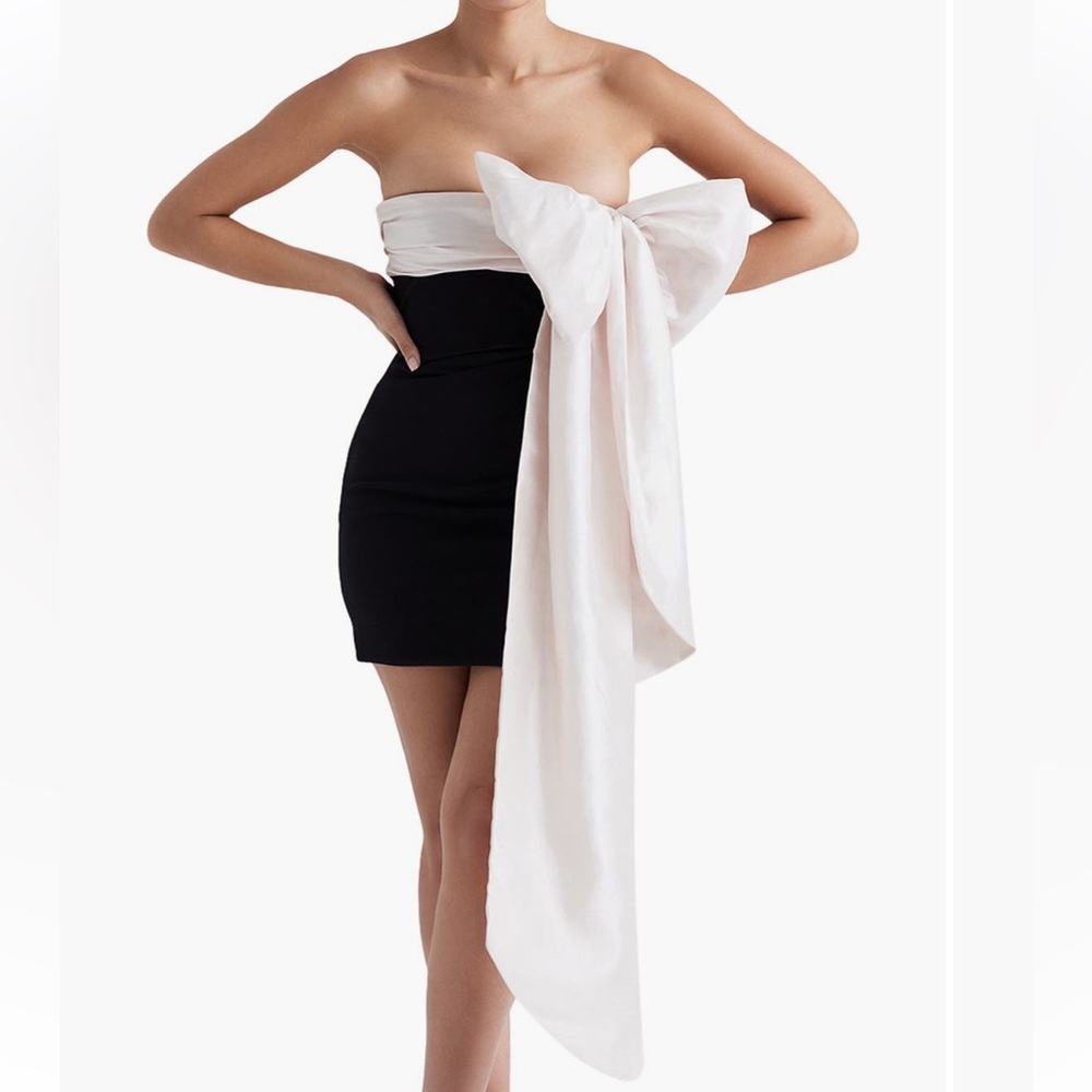 House of CB Jana Giant Bow Minidress